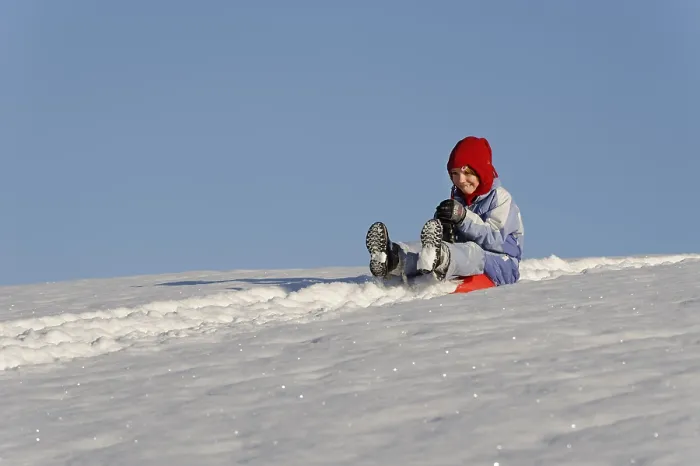 Impression encadrée : Sledding
