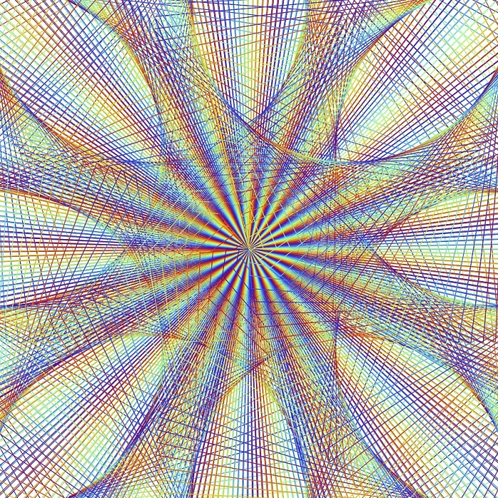 Impression encadrée : Spirography Impression encadrée : Spirography