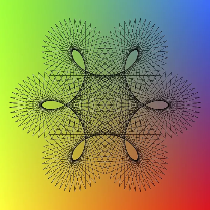 Impression encadrée : Spirography Impression encadrée : Spirography