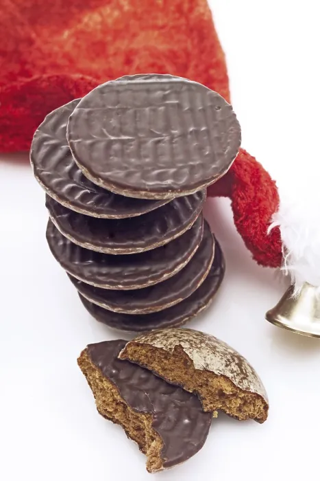 Impression encadrée : Pile de biscuits au gingembre.