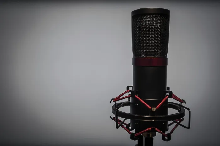 Impression encadrée : Microphone de studio Impression encadrée : Microphone de studio
