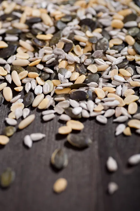 Impression encadrée : Divers noix et amandes.