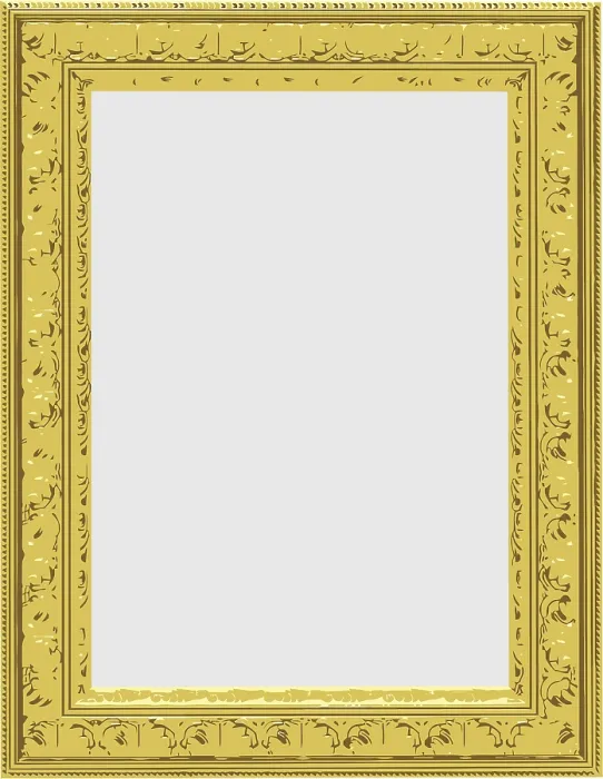 Impression encadrée : Fenêtre d'or vectoriel.