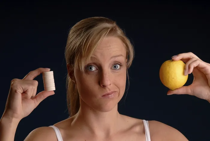 Impression encadrée : Vitamine ou comprimés Impression encadrée : Vitamine ou comprimés