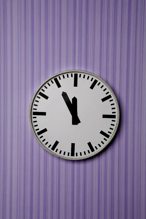 Impression encadrée : Horloge murale