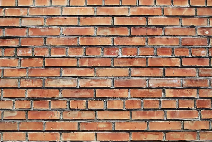 Impression encadrée : Mur de briques rouges. Impression encadrée : Mur de briques rouges.
