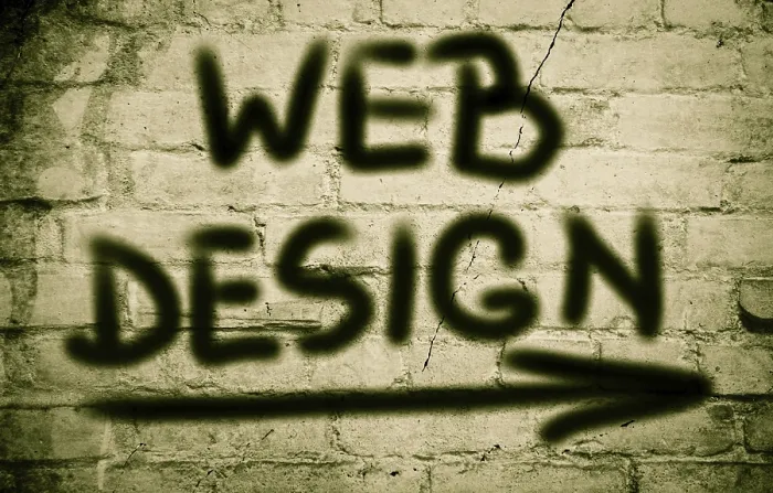 Impression encadrée : Concept de conception Web.