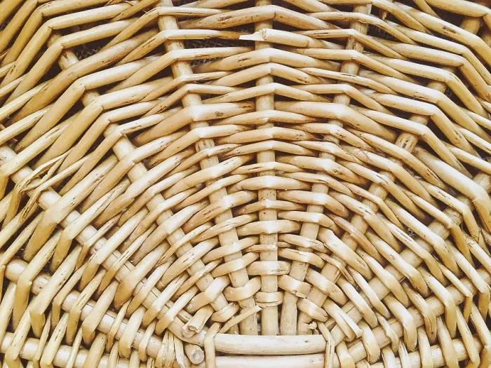 Impression encadrée : Texture de panier en wicker comme arrière-plan rustique. Impression encadrée : Texture de panier en wicker comme arrière-plan rustique.