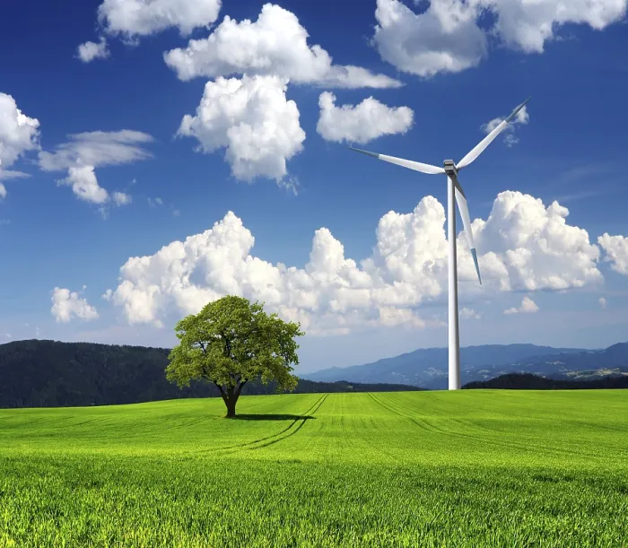 Impression encadrée : Générateur d'éolienne.