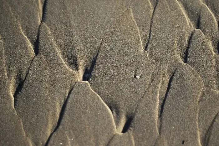 Impression encadrée : Motif de sable. Impression encadrée : Motif de sable.