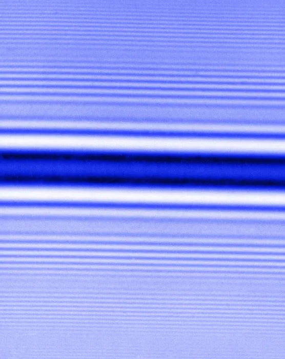 Impression encadrée : Diffraction de Fresnel par fil mince. Impression encadrée : Diffraction de Fresnel par fil mince.