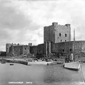 Carrickfergus Castle Print - Early 1900s, Northern Ireland