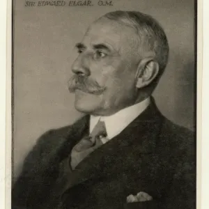 Edward Elgar Print - British Composer Portrait Edward Elgar Print - British Composer Portrait