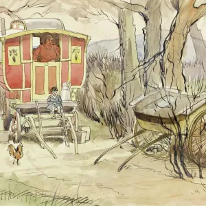 Gypsy Caravan and Trap Print Gypsy Caravan and Trap Print