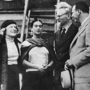 Leon Trotsky in Mexico, 30th January 1937 Print