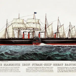 The Mammoth Iron Steam-Ship Great Eastern Print, 1873 The Mammoth Iron Steam-Ship Great Eastern Print, 1873