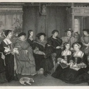 Mary Evans Print of Sir Thomas More and his household