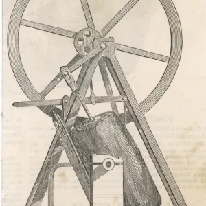 Watts Steam Engine Print - Oscillating Design