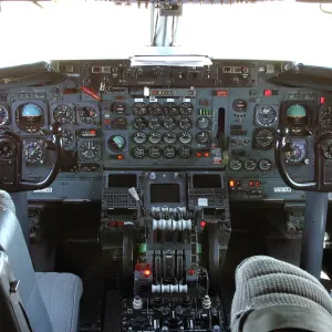 N707AR Cockpit Print - Omegas N707AR Civilian 707 Tanker
