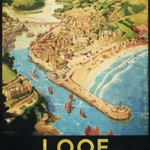 Looe Print, Cornwall GWR Poster, 1930