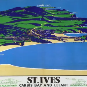 St Ives Print, a 1935 GWR poster