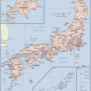 Carte du Japon.