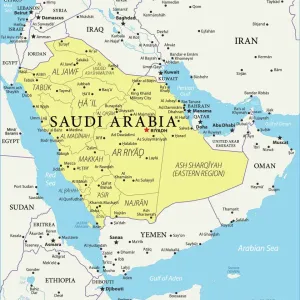 Saudi Arabia Reference Map
