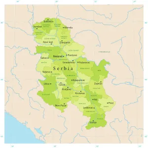 Serbia Reference Map