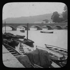 Print of Looe Bridge, East Looe, Cornwall, circa 1900