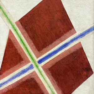 Composition. Diffusion de couleur (Diffusion de la Lumière), 1917. Créatrice : Rozanova, Olga Vladimirovna (1886-1918). Composition. Diffusion de couleur (Diffusion de la Lumière), 1917. Créatrice : Rozanova, Olga Vladimirovna (1886-1918).
