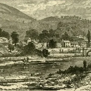 Llangollen Bridge Print, 1898