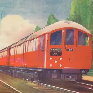 1940 London Northern Line Streamlined Train Print