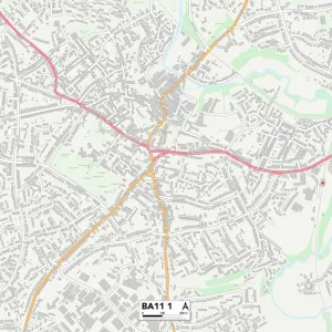 Mendip BA11 1 Postcode Sector Print Map Mendip BA11 1 Postcode Sector Print Map