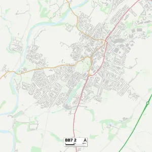Ribble Valley BB7 2 Print Map Sector