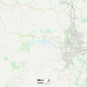 Rossendale BB4 4 Print Map Sector