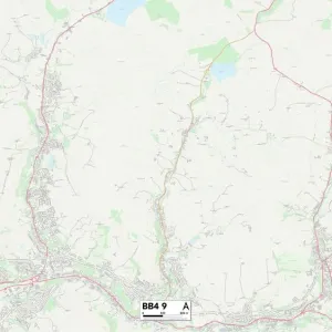 Rossendale BB4 9 Print Map Sector