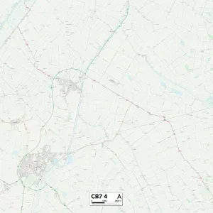 Ely CB7 4 Postcode Sector Print Map