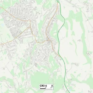 Croydon CR3 6 Postcode Sector Print Map
