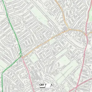 Croydon CR7 7 Postcode Sector Print Map