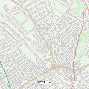 Croydon CR7 8 Postcode Sector Print Map