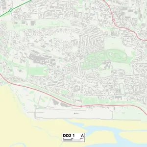Dundee DD2 1 Postcode Sector Print Map Dundee DD2 1 Postcode Sector Print Map