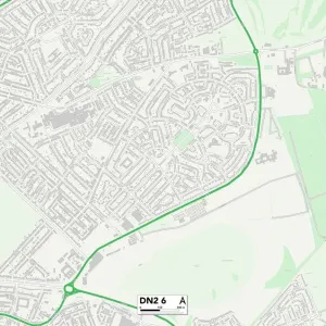 Doncaster DN2 6 Postcode Sector Print Map