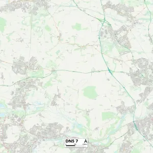 Doncaster DN5 7 Postcode Sector Print Map