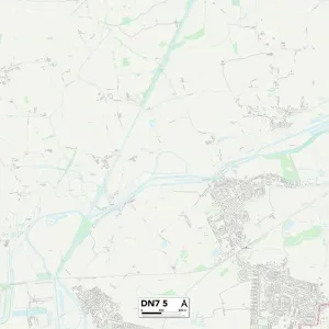 Doncaster DN7 5 Postcode Sector Map Print
