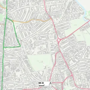 Hackney E5 8 Print Map Sector Map