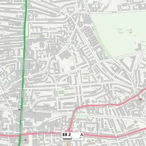 Hackney E8 2 Print Map Sector