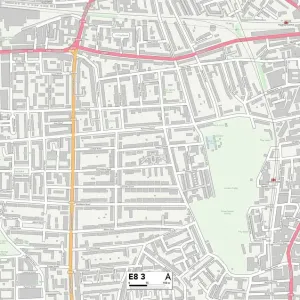 Hackney E8 3 Postcode Sector Print Map