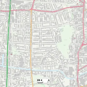 Hackney E8 4 Print Map Postcode Sector