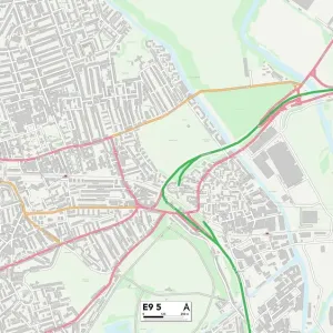 Hackney E9 5 Print Map Postcode Sector