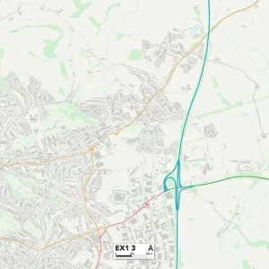 Exeter EX1 3 Postcode Sector Print Map Exeter EX1 3 Postcode Sector Print Map
